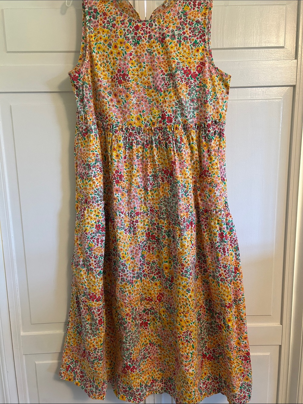 J. crew Women’s Floral Sundress in Yellow and Pink